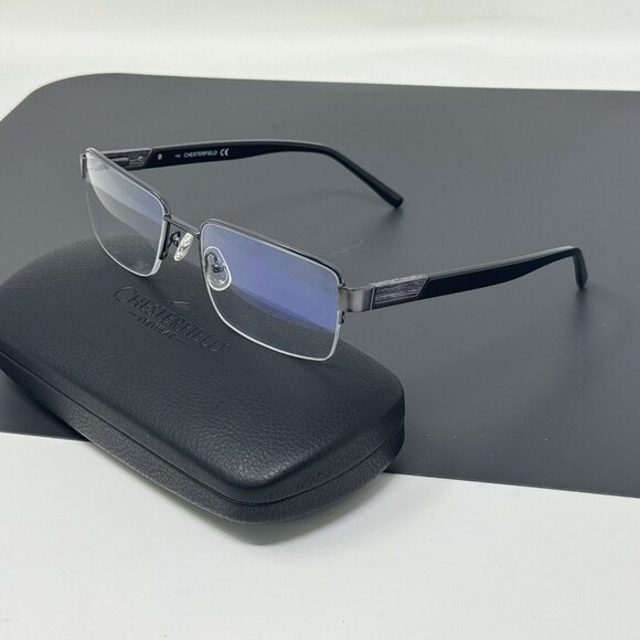 CHESTERFIELD Eyeglasses  Frame  CH43XL  0EZ7 Gunmetal 57 [] 19-150 Ch 43 XL - Picture 3 of 16